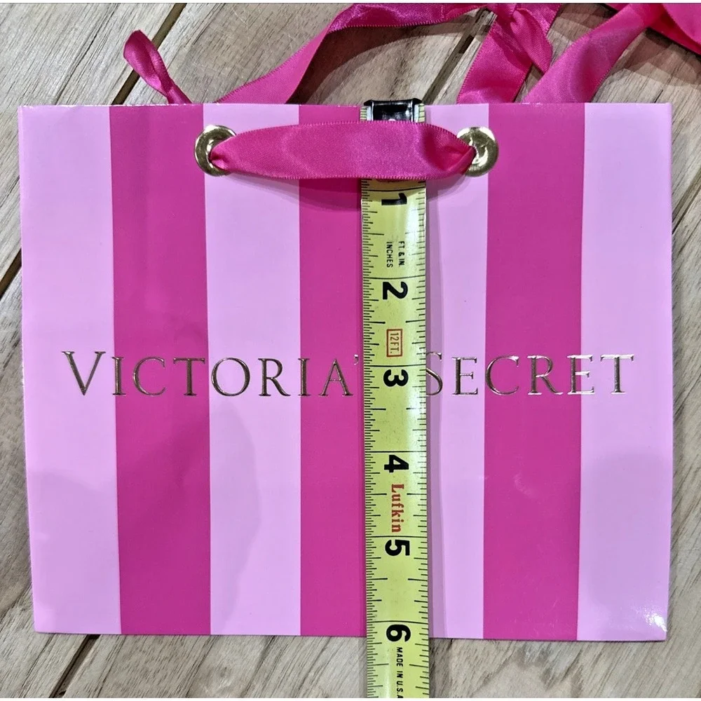 Victoria's Secret Gift Bag Gift Box Lot 25 Pc Small Medium Assorted Pink Striped